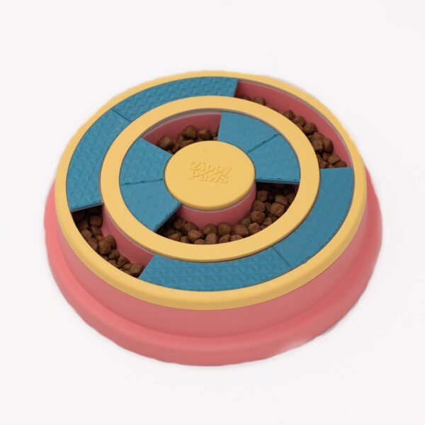 Zippy Paws SmartyPaws Puzzler Feeder Interactive Dog Toy - Wagging Wheel - Image 2