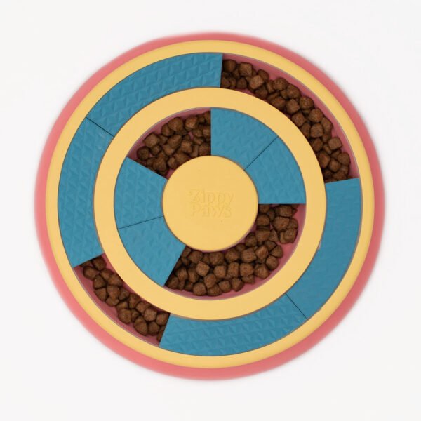 Zippy Paws SmartyPaws Puzzler Feeder Interactive Dog Toy - Wagging Wheel - Image 3