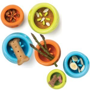 West Paw Toppl Treat Dispensing Wobbling Dog Toy & Food Bowl