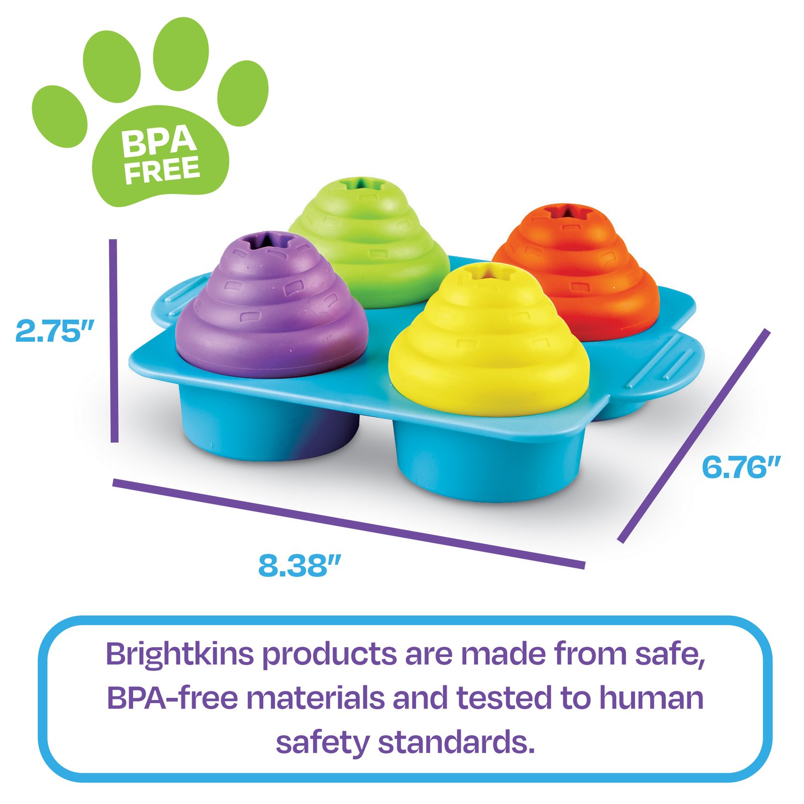 Brightkins Cupcake Party! Interactive Dog Treat Dispensing Toy & Puzzle - Image 3