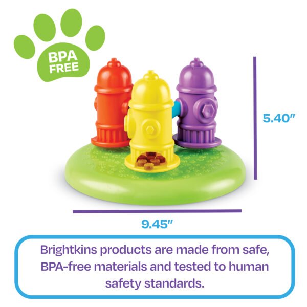 Brightkins Spinning Hydrants Dog Treat and Meal Interactive Feeder Toy - Image 4