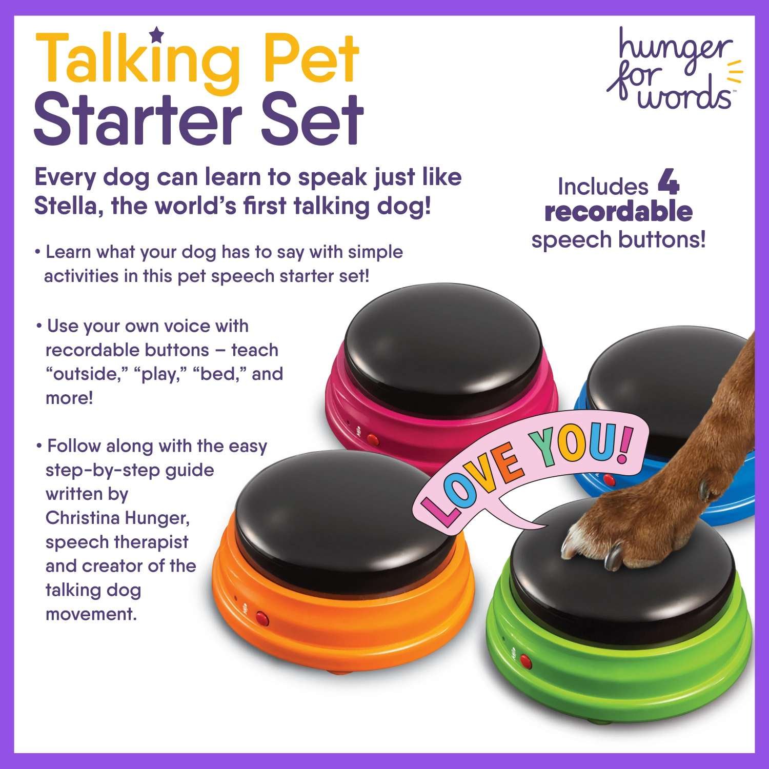 Hunger For Words Talking Pet Starter Set - Image 4