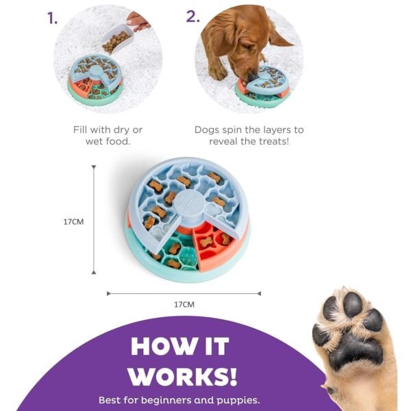 Nina Ottosson Puppy Lickin' Layers – Level 2 Puzzle Toy - Image 2