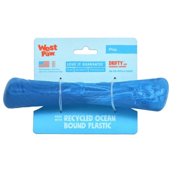 West Paw Seaflex Recycled Plastic Fetch Dog Toy - Drifty - Image 2