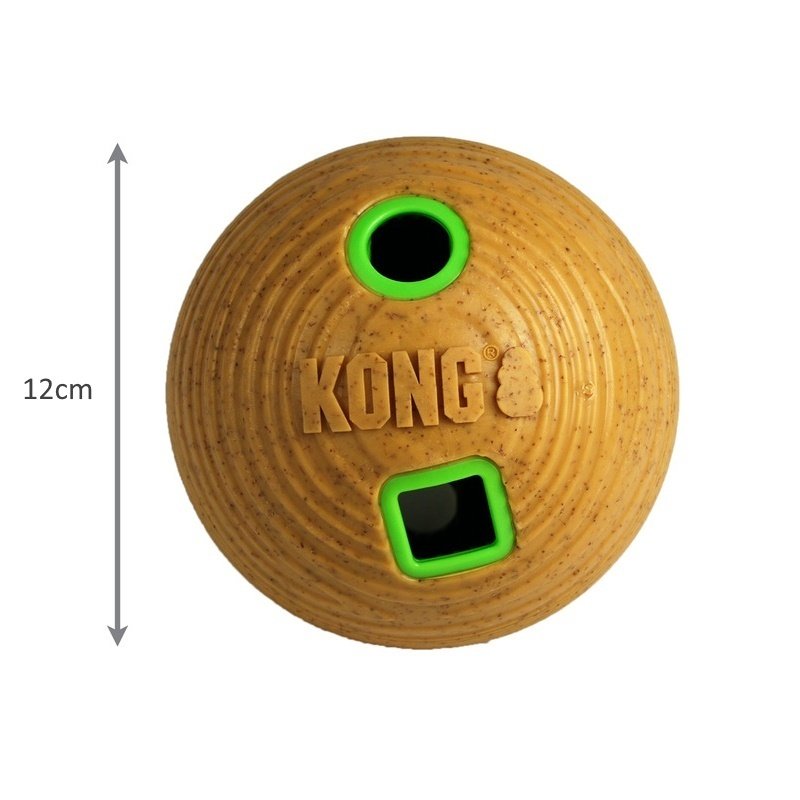KONG Bamboo Feeder Treat Ball for Dogs - Medium - Image 2