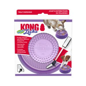 KONG Licks Spinz Spinning Food Bowl for Cats and Dogs