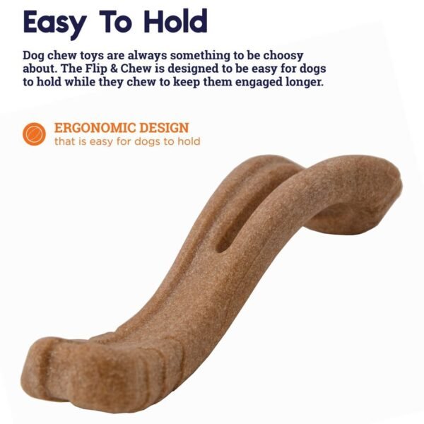 Petstages Dogwood Flip & Chew Real Wood Textured Dog Bone - Medium - Image 3